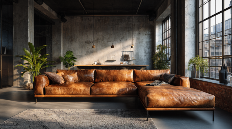 ספת עור חומה