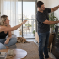 גובה תליית טלוויזיה ומרחק צפייה בסלון