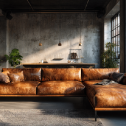 ספת עור חומה